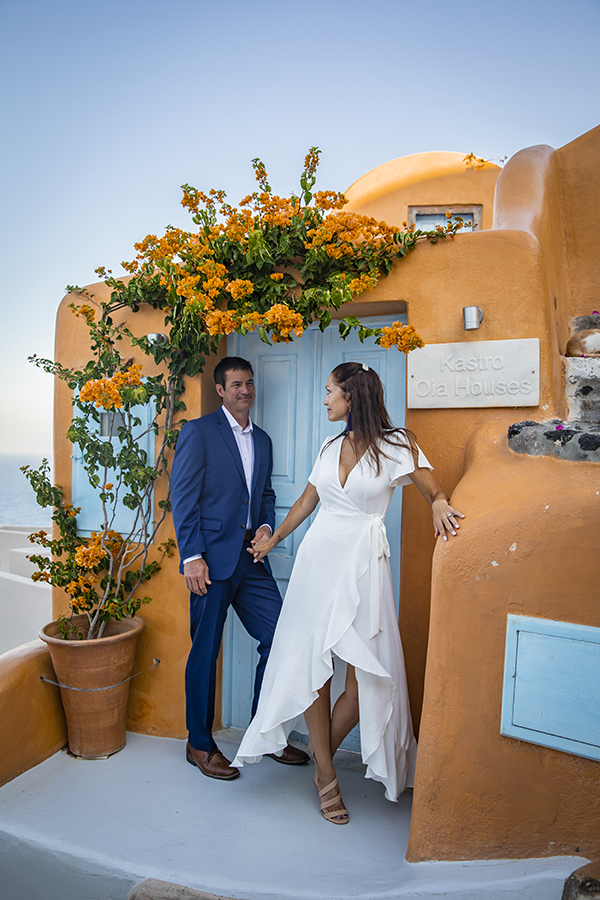 santorini wedding proposal