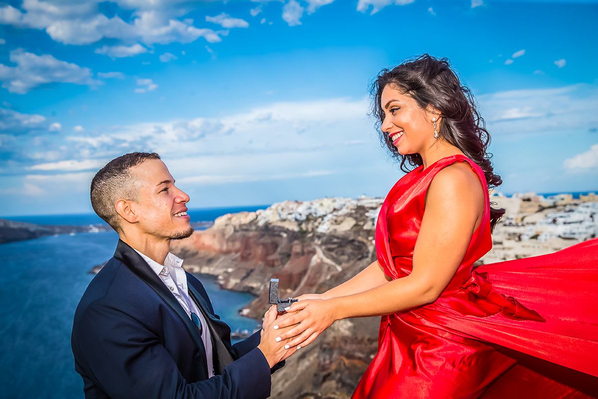 santorini wedding proposal flying dress price