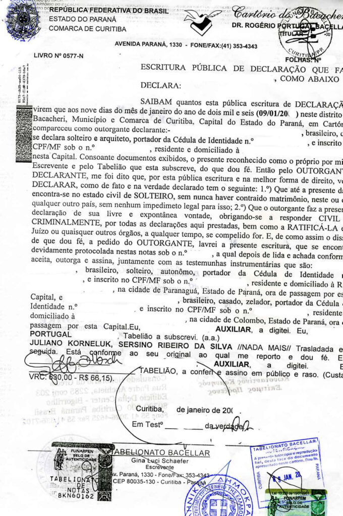 BRAZIL SANTORINI WEDDINGS DOCUMENTS