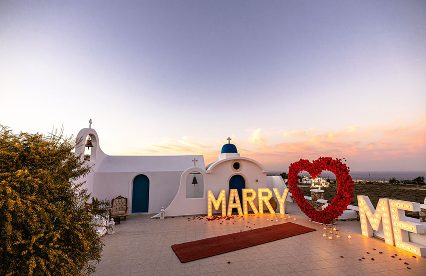 santorini heart proposal
